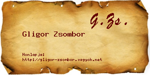 Gligor Zsombor névjegykártya