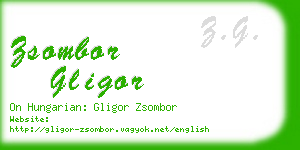 zsombor gligor business card